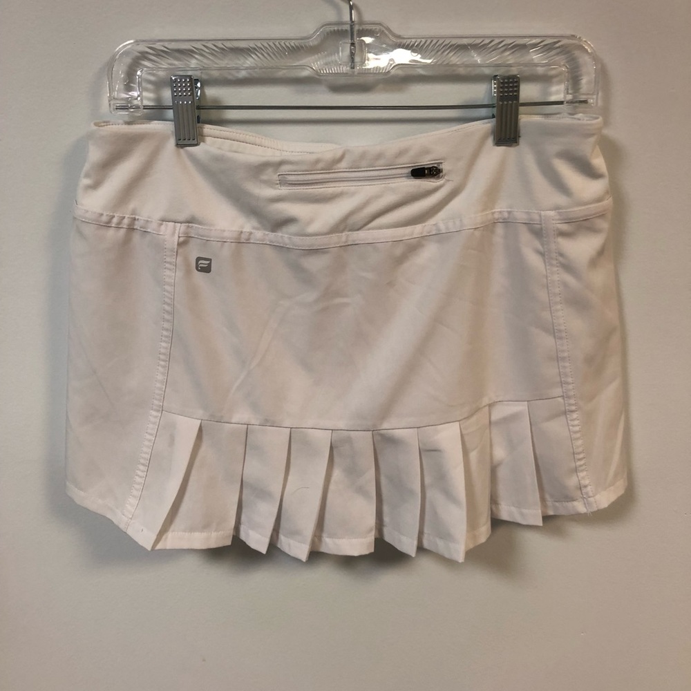 White Fabletics skirt